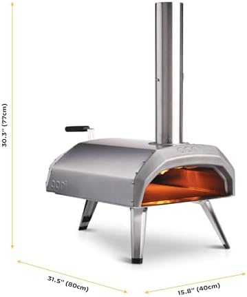 Ooni Karu 12 Multi-fuel Outdoor Portable Pizza Oven - Reaches 950°F and Cooks 12 Inch Pizzas in 60 Seconds. Versatile Wood or Propane Gas Fired Grill with Pizza Stone - Image 2
