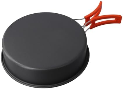 Non-Stick Camping Frying Pan Alumina Lightweight Cooking Skillet With Foldable Handle For Outdoor Hiking Backpacking(medium) - Image 2