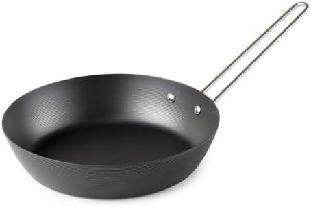 GSI Outdoors Frypan, Lightweight Carbon Steel, Collapsible Handle Camp & Outdoor Frying Pan by GSIOutdoors
