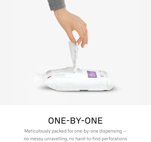 simplehuman Code H 40 Count, Dispenser Pack Custom Fit Liners, Drawstring Trash Bags, 30-35 Liter / 8-9 Gallon, White - Image 5