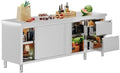 SPECRAFT 84x23x33 Inch Stainless Steel Prep Table Cabinet by SPECRAFT