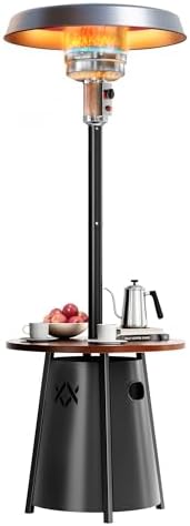 Pamapic Patio heater, Propane Outdoor Heater with Round Table, Premium 304 Stainless Steel Burner, Triple Protection System，2 in 1 Patio Heater for Outdoor Use, Residential & Commercial Use - Image 6