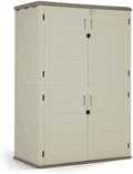Macrout 50 Cu Ft Outdoor Storage Cabinet, Waterproof Resin Shed SU5462 by MMACROUT