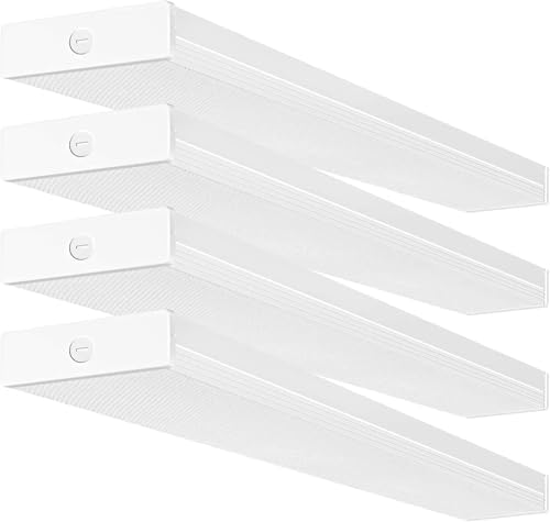 hykolity 4FT 5.7" W LED Wraparound Light with 40W 4400LM 4000K, Hardwired by hykolity