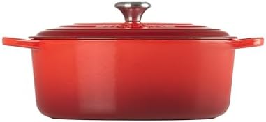 Le Creuset Enameled Cast Iron Oval Dutch Oven, 6.75 qt., Cerise - Image 4
