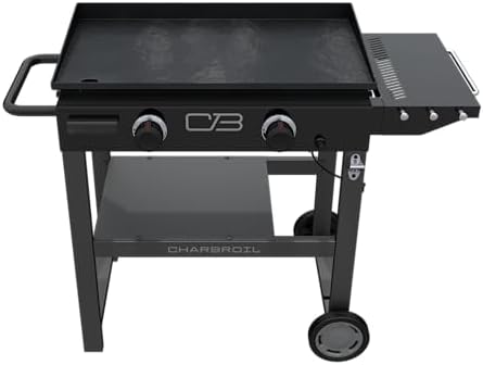 Charbroil 28" Performance Series 2-Burner Propane Gas Griddle with Cart, Black - 463459924 - Image 3