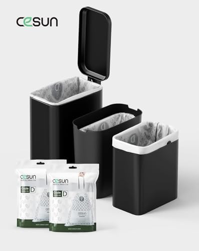 Cesun Code D Pre Cut Drawstring Trash Bags 90 Count, 2.6 Gallon / 10 Liter - Image 6