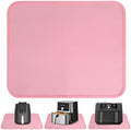 Heat Resistant Mats for Air Fryer on Countertop, 18 x 15in, Pink by Amerbro