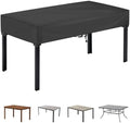 TOHONFOO Waterproof Rectangular Patio Table Cover, 85" x 40" x 6", Black by TOHONFOO
