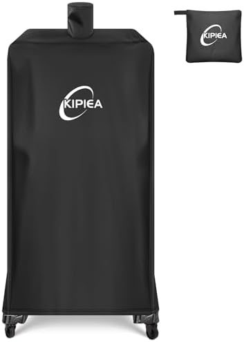 Kipiea 600D Vertical Smoker Cover for Pit Boss 3/4 / 5/7 Series, Waterproof Pellet Grill Cover, 73550, UV Resistant, No Tear, No Fading by Kipiea