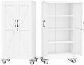 GAIOUS 47.2" Tall Metal Storage Cabinet with Lock and Wheels,Office Cabinet by GAIOUS