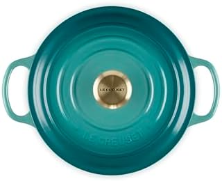 Le Creuset Enameled Cast Iron Round Wide Dutch Oven, 3.5 qt., Riviera - Image 2