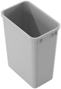 Dowell Wastebasket Trash Container, 35Qt/9Gal, Plastic, Stackable, for Kitchen/Bathroom/Office, Tall&Slim Trash Can 18" H (Grey 4000 35 04) by DowellKitchenBath
