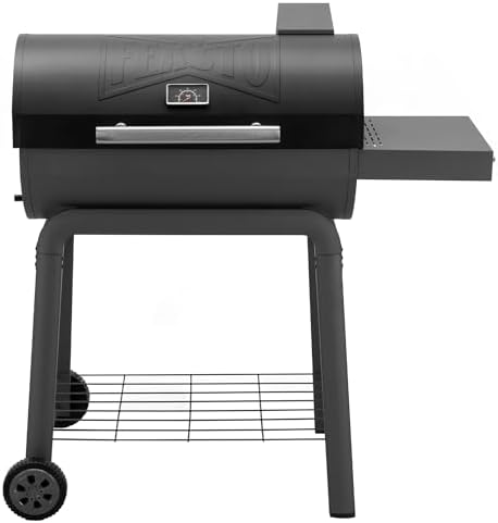 Feasto Heavy-Duty 30-Inch Charcoal Grill with Side Table by Idealforcook