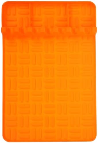Orange Silicone Grill Tool Mat, Non-Slip Side Shelf Pad for Outdoor Cooking by ibasenice