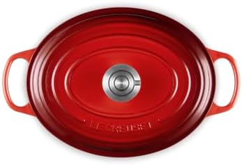 Le Creuset Enameled Cast Iron Oval Dutch Oven, 5 qt., Cerise/Crucible - Image 2