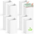 8 Pack 13 Gallon Disposable Trash Cans,21.6" H x 13.5" W x 10" D, White by Magicheap