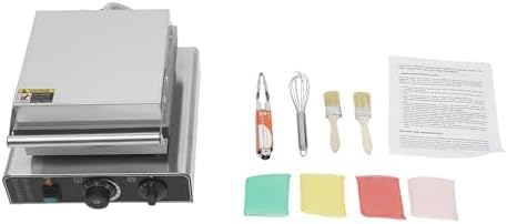 4-Grid Commercial Waffle Maker, 1750W Electric Waffle Machine, Stainless Steel Waffle Iron Baker with Non-Stick Coating, 122-572℉ Temperature Adjustable - Image 2