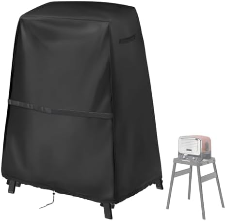 Cover for Ninja Pizza Oven on Grill Stand Cover Woodfire Oven Accessories Outdoor Waterproof Grill Covers Size 34" L x 26" W x 45" H by Andacar