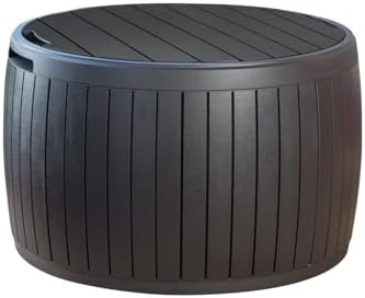 Keter Circa Outdoor Storage Deck Box, 37 Gallon, Brown by Unknown