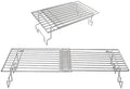 BBQ Future Universal Adjustable Warming Rack for Grills, Folding Stainless Steel Upper Rack for Pit Boss Traeger Pellet Smoker Weber Charbroil Gas Grill Blackstone Griddle & More, Dishwasher Safe by BBQFuture
