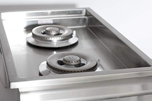 Bull Outdoor Products 30009 Natural Gas Slide-In Double Side Burner, Front and Back Design - Image 4