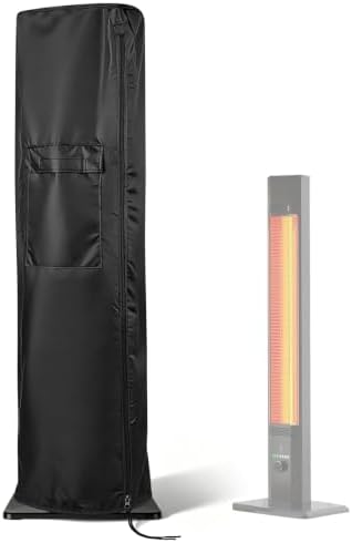 Patio Heater Covers for HETRAROOT 42 Inch Heater - 9"Dx6"Wx44"H by Andacar