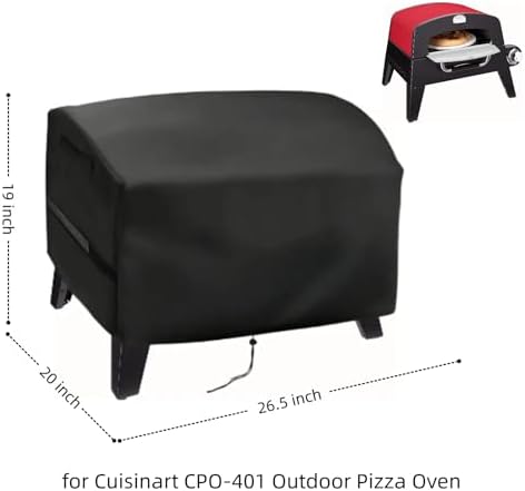 26 in Pizza Oven Cover for Cuisinart CPO-401 & CGG-403 3-in-1 Outdoor Oven - Image 2