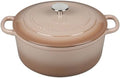 EDGING CASTING Enameled Dutch Ovens Cast Iron Dutch Oven Pot with Lid for Bread Baking, Cook, Dual Handle, 7 Quart, Mocha by EDGINGCOOKWARE