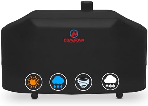 Comnova Grill Cover for Pit Boss Memphis Ultimate - 600D Wood Pellet Smoker Cover for Pitboss, 75 Inch Pellet Cover for Pit Boss Memphis Ultimate and Smoke Hollow 4 in 1 Gas Charcoal Combo Grill by MCOMNOVAOUTDOORS