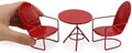 3 Pcs Miniature Bistro Table Chairs Set 1 12 Scale Dollhouse Accessories by Cuteminifulfillsallyourfantasiesabouttheminihomeinyourdreams