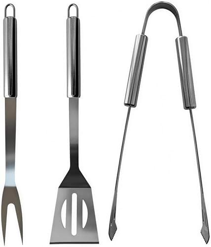 BBQ Grilling Tools Set - Stainless Steel Grilling Accessories with Free Portable Bag. (3PCS) - Image 2