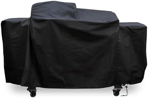 ZJYWSCH Grill Cover for Pit Boss Charleston 1020 DX Pellet Grill Gas Griddle Combo PB1020DX PB1020NX Heavy Duty PitBoss Charleston Onyx 1020 Competition Combo Grill Cover by ZJYWSCH
