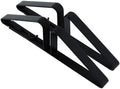 PUPETPO Support Feet for Pet Gate (Updated Version), Pet Gate Metal Support Feet Set of 2 for Extra Wide Foldable Dog Gates, Easy to Install, A Pair of Safety Fence Feet for Wooden Dog Gate, Black by PUPETPO