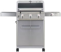 Monument Grills Mesa Series, 3+1 Outdoor Barbecue Stainless Steel Propane Gas Grill, 3 Burners & 1 Side Burner 48,000 BTU Patio Garden Grill with Knob Controls, Mesa305 by MonumentGrills