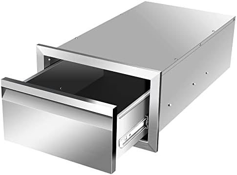Outdoor Kitchen Drawers 14" W x 8.5" H x 23" D Inch Stainless Steel Flush Mount BBQ Single Drawers for Outdoor Kitchen Island, or Patio Grill Station - Image 7