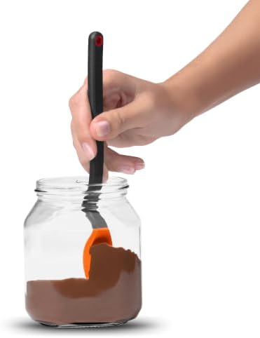 Dreamfarm Mini Supoon - Silicone Pro-Grade Non-Stick Jar Scraping Spoon Mini Orange - Image 2