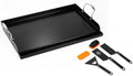 Updated 25" x 16" Cast Iron Griddle for Gas Grill, Nonstick Nanoceramic Stove Top Griddle for Gas Stove, Pre-Seasoned Flat Top Plate Insert for Outdoor Gas Grill, Camping, Tailgating, Parties by QuliMetal