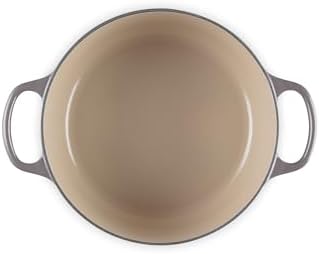 Le Creuset Enameled Cast Iron Round Dutch Oven, 4.5 qt., Oyster - Image 3