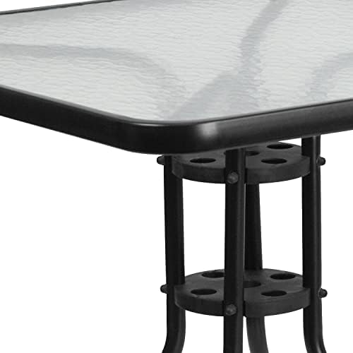 Flash Furniture 31.5 in Metal Square Table - Image 6