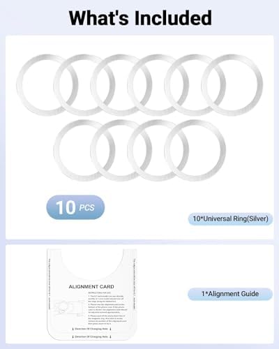 KALAPOP for Magsafe Sticker Magnet - 10 PCS, Ultra-Thin(0.4mm), Compatible with iPhone 17/Air/16/15/14/13/12 Series,mag Safe Charger, for Apple Wallet Magsafe - Silver - Image 7