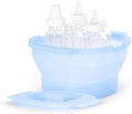 Ubbi 3-in-1 Collapsible Microwave Baby Bottle Sterilizer Wash Bin, Blue by Unknown