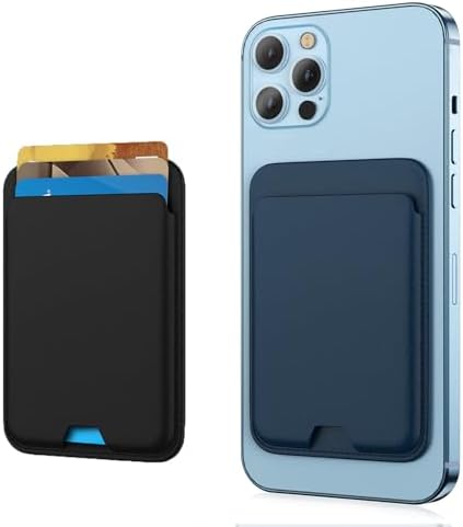 2 Pack MagSafe Phone Wallet Compatible with iPhone 16 Series, Midnight&Blue by iLodn