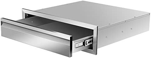 Outdoor Kitchen Drawers 24" W x 6.5" H x 23" D Inch Stainless Steel Flush Mount BBQ Single Drawers for Outdoor Kitchen Island, or Patio Grill Station - Image 7