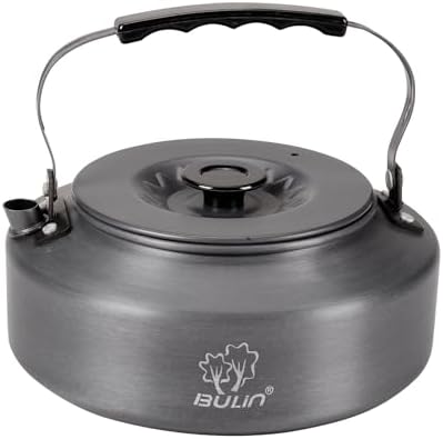 Bulin Camping Kettle, 1.6L Large Portable Stovetop Camp Tea Coffee Pot by BULIN