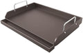 17" Flat Top Griddle for Gas Grill, Cast Iron Grill Plate Insert 17x13 Inch Griddle Cooking Plate Compatible with Weber Charbroil Camp Chef for Outdoor BBQ by Uniflasy