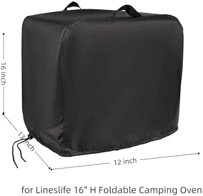 Pizza Oven Cover for Lineslife 16" H Foldable Camping Oven/Tabletop Grill - Image 2