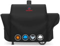 Grill Cover for Oklahoma Joe's Canyon Combo Smoker - 600D Premium BBQ Cover Waterproof & Heavy Duty for Oklahoma Joe's Canyon Grill by MCOMNOVAOUTDOORS