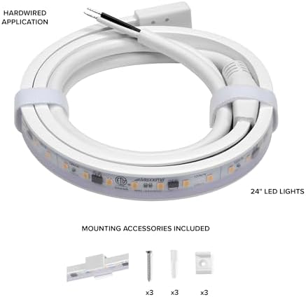 Maxxima 24 in. Hardwired LED Under Cabinet Strip Light, 920 Lumens, 3000K - Image 3