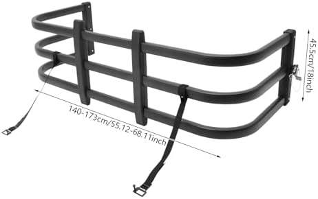 Truck Bed Extender, Adjustable Retractable Pickup Truck Bed Extender with 180° Flip Design, Universal Tailgate Extension for Small & Medium-Sized Pickup Trucks (Model 5：55.12-68.11in) - Image 7